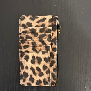 Leopard Print Card Holder